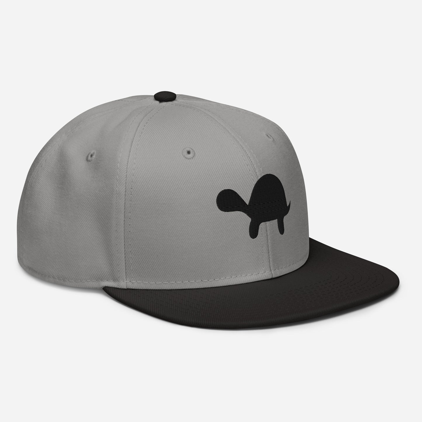 Turtle Snapback Hat (Grey/Black)