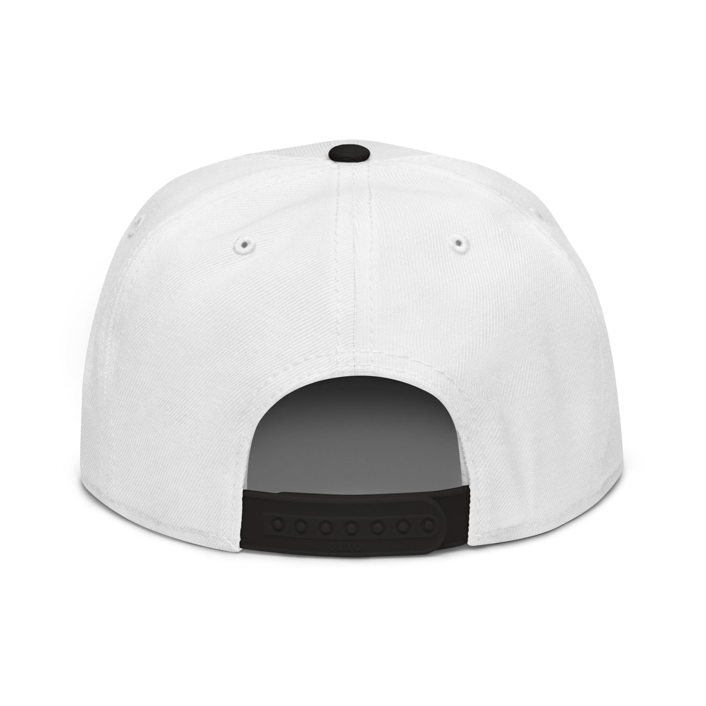 Turtle Snapback Hat (White/Black)
