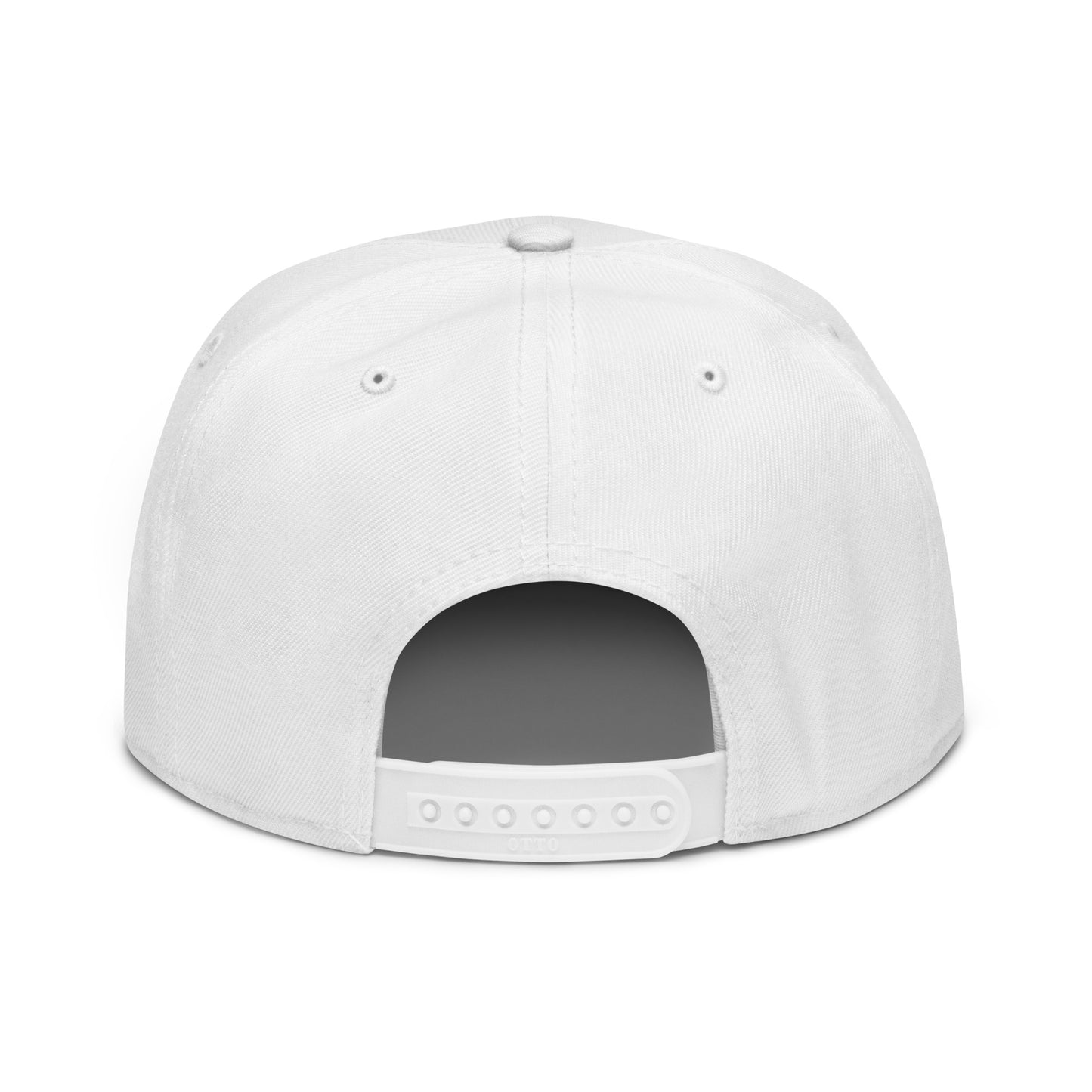 Turtle Snapback Hat (White/Black)
