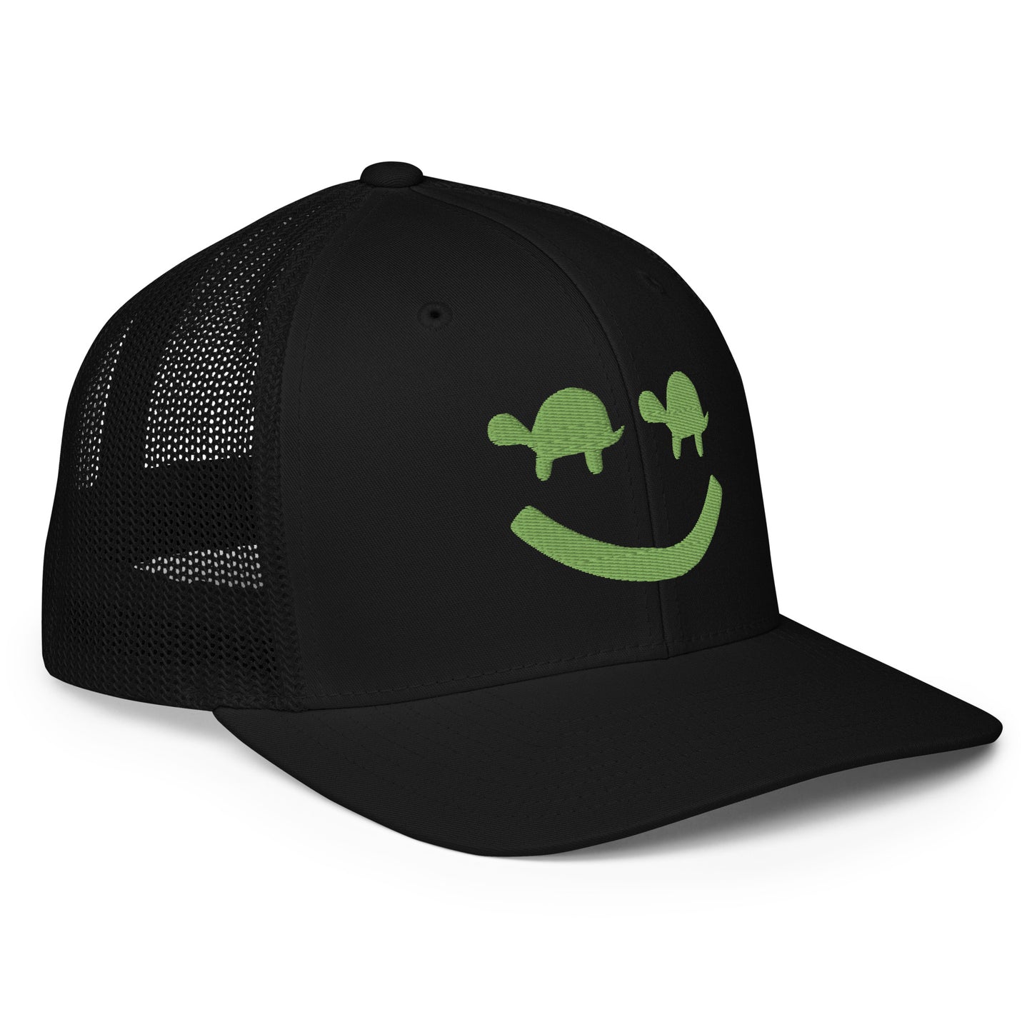 Turtle Face Mesh Fitted Hat