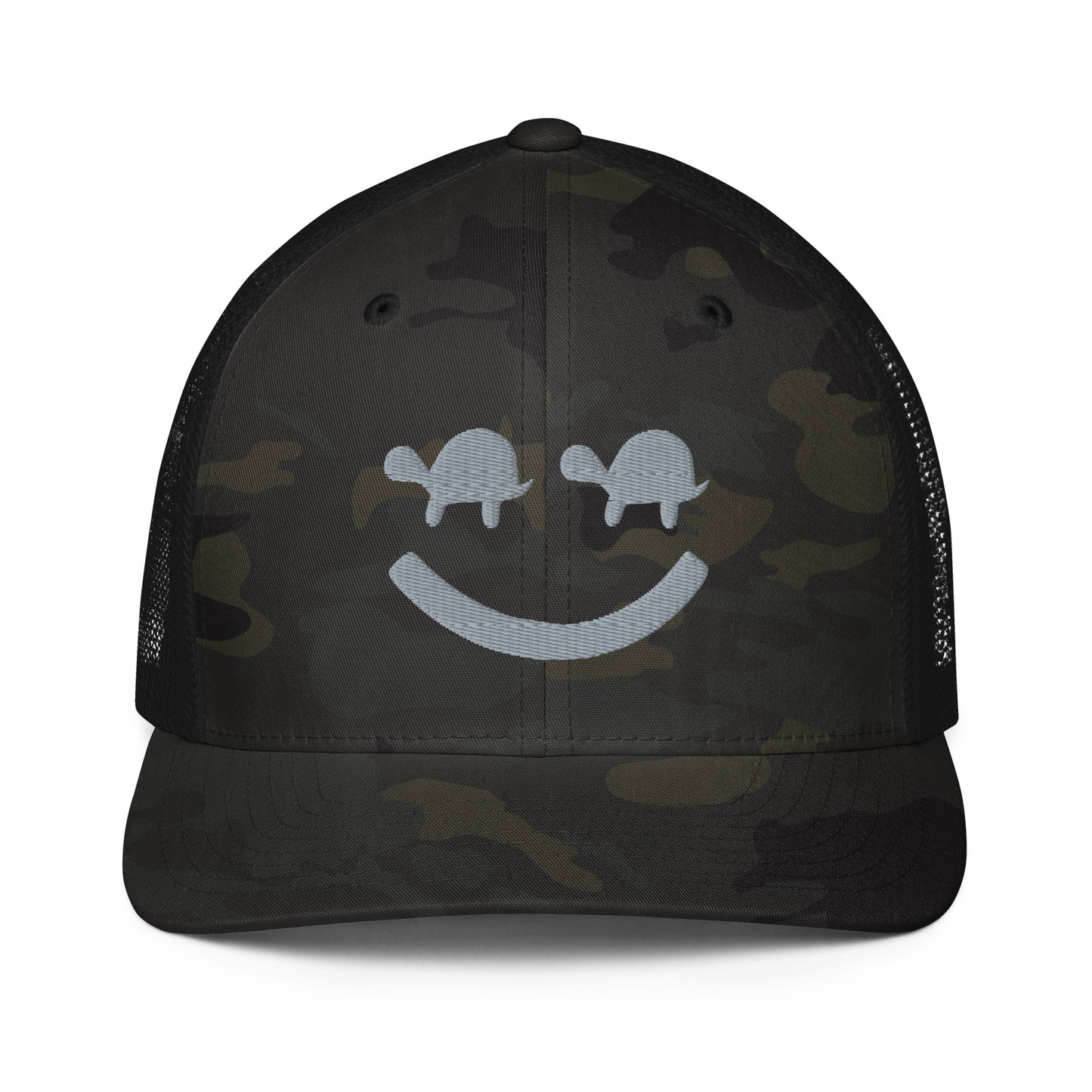 Turtle Face Mesh Fitted Hat