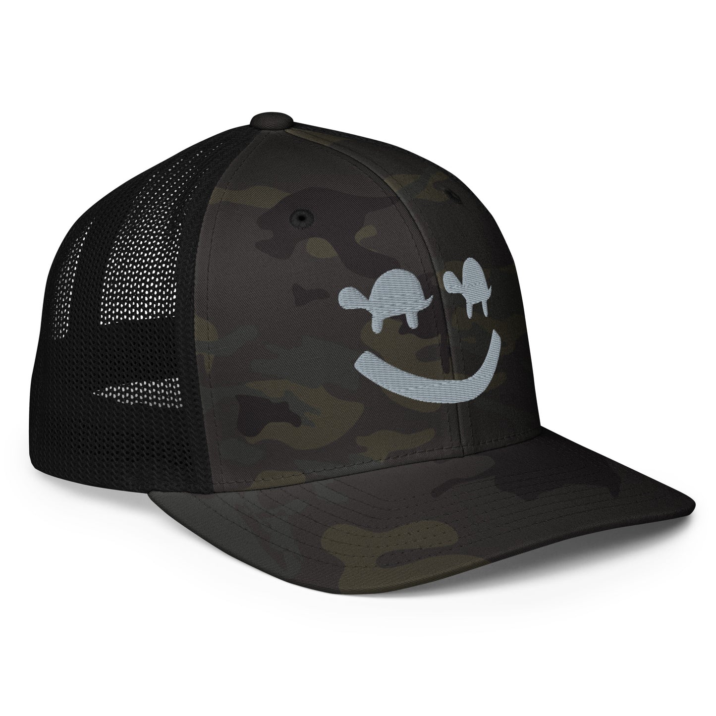 Turtle Face Mesh Fitted Hat