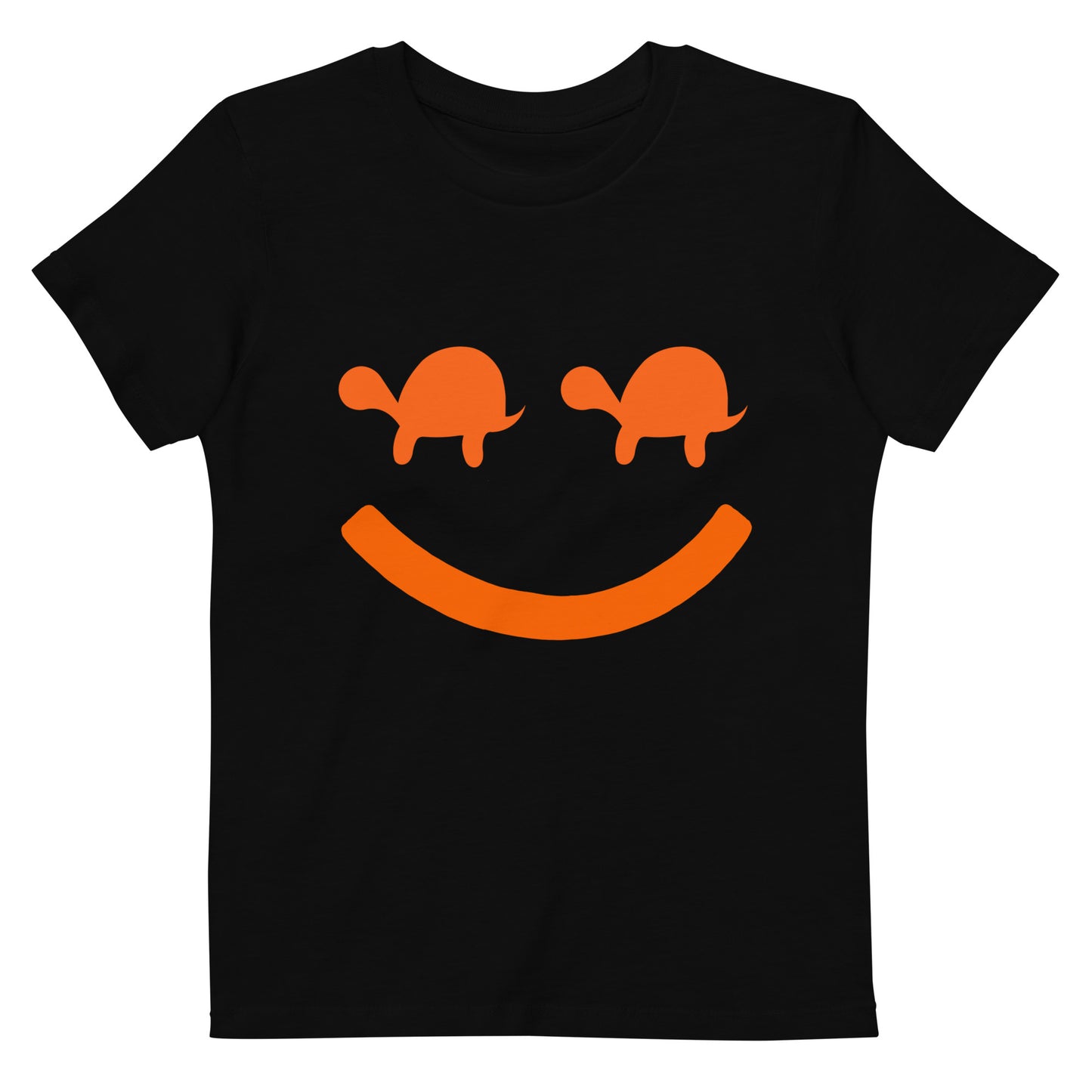 Turtle Face Kids Tee - Orange