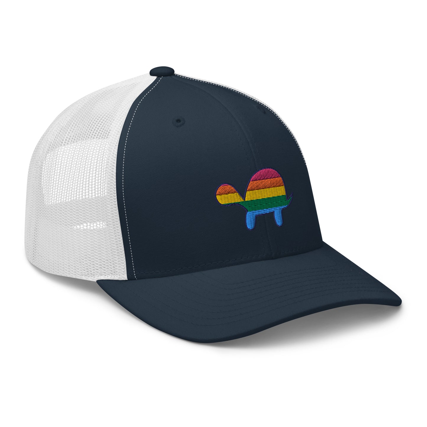 Rainbow Turtle Mesh Snapback