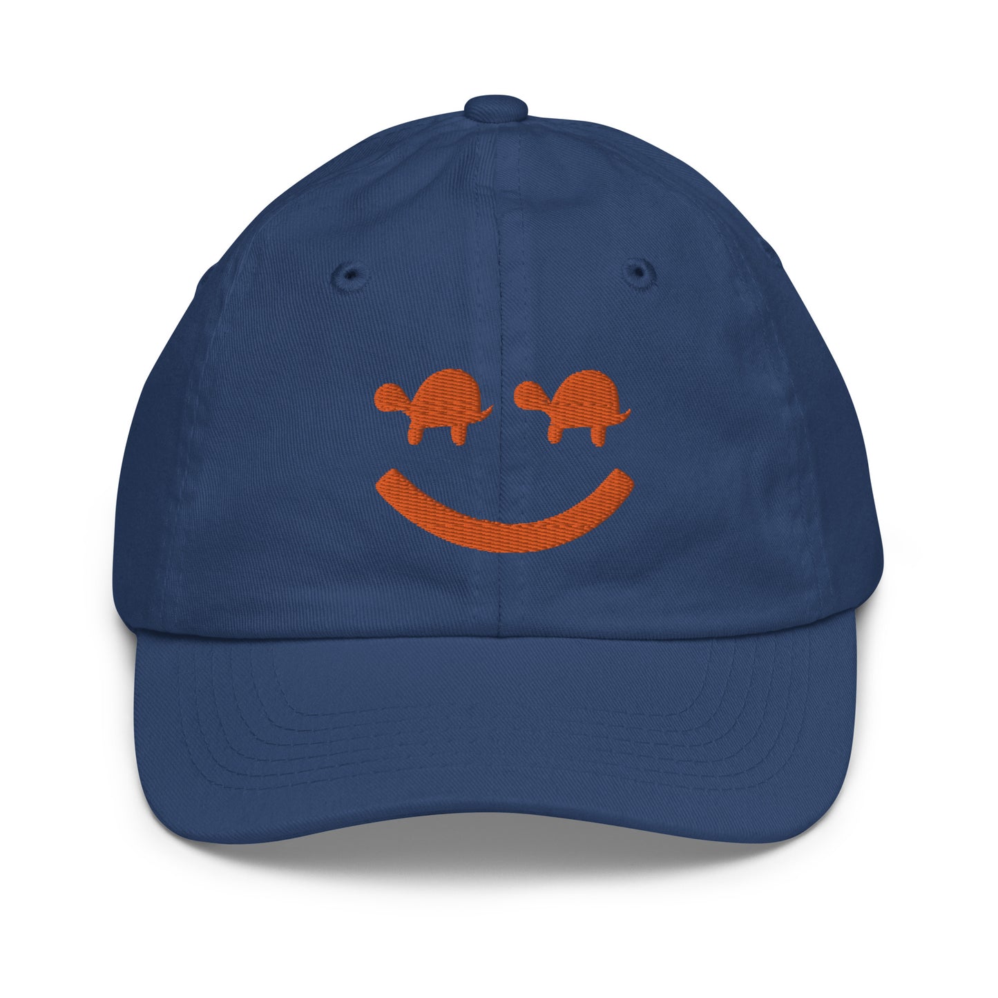 Turtle Face KidsCap - Navy/Orange