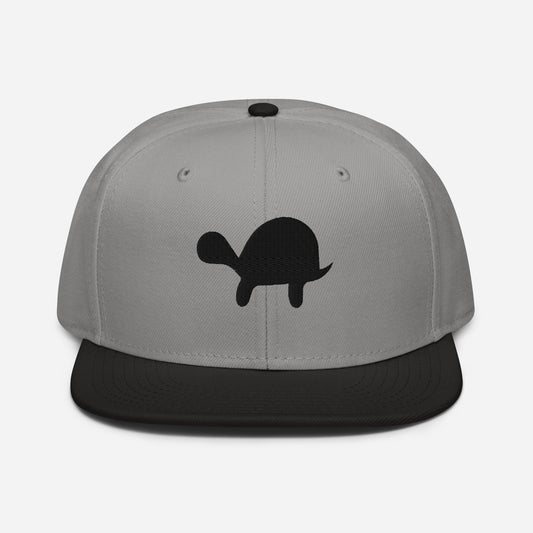 Turtle Snapback Hat (Grey/Black)