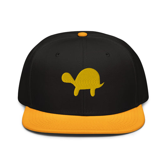 Turtle Snapback Hat (Black/Yellow)