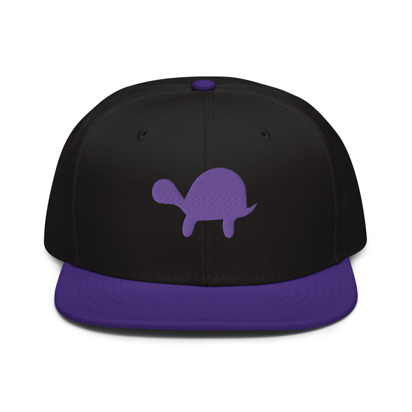 Turtle Snapback Hat (Black/Purple)