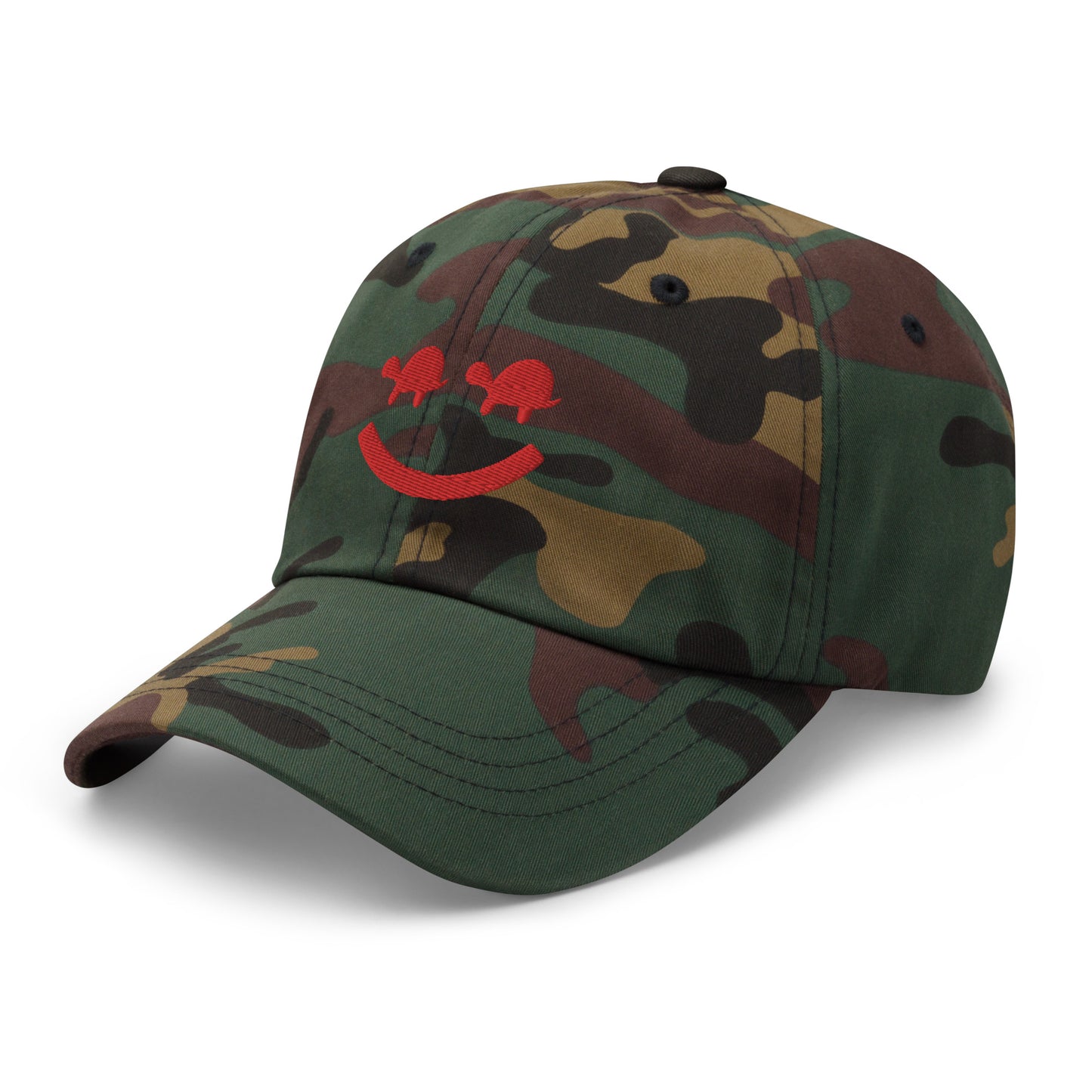 Turtle Face Cap - Red/White