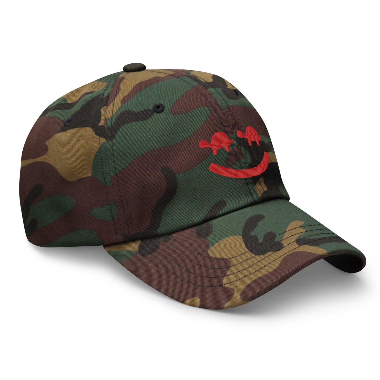 Turtle Face Cap - Red/White