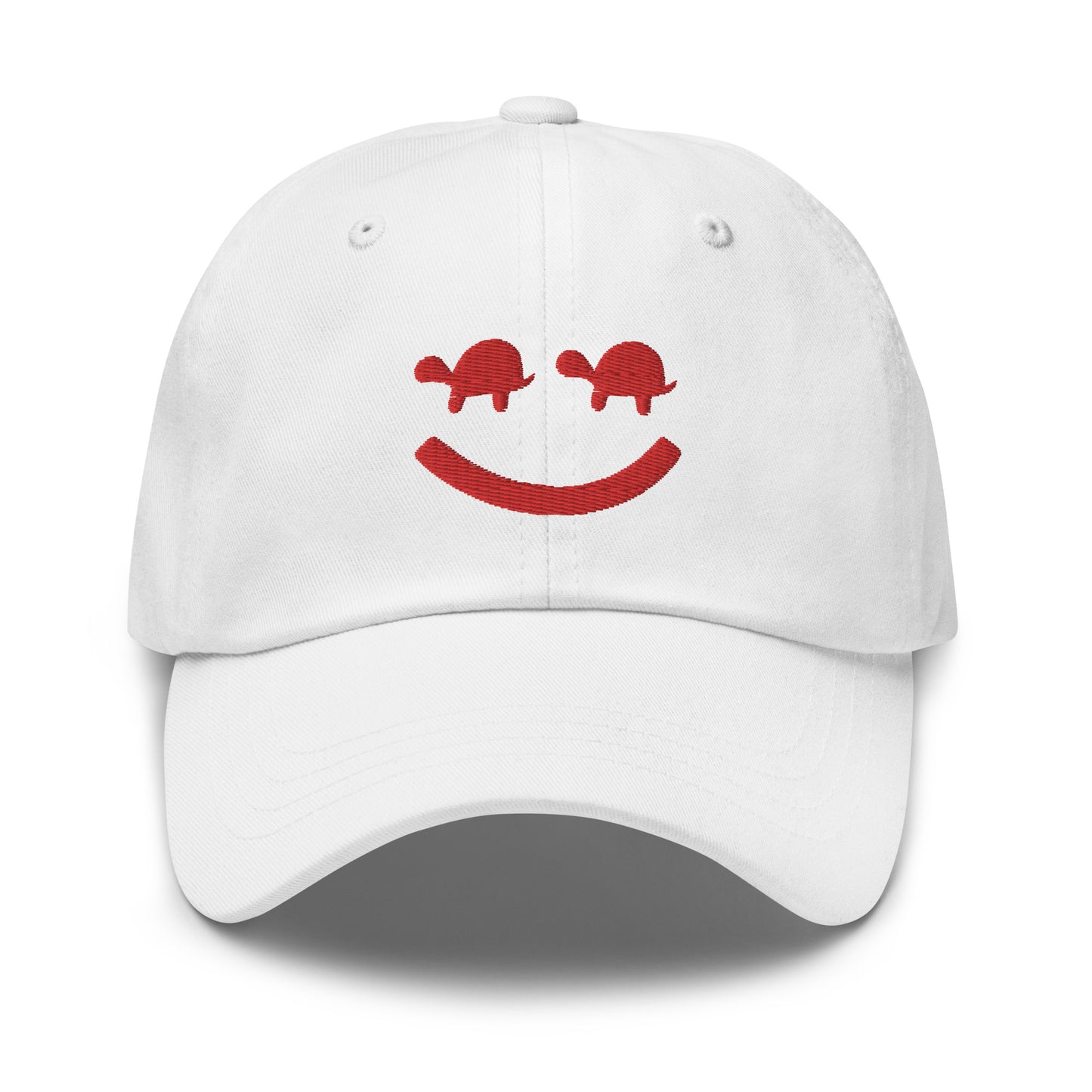 Turtle Face Cap - Red/White