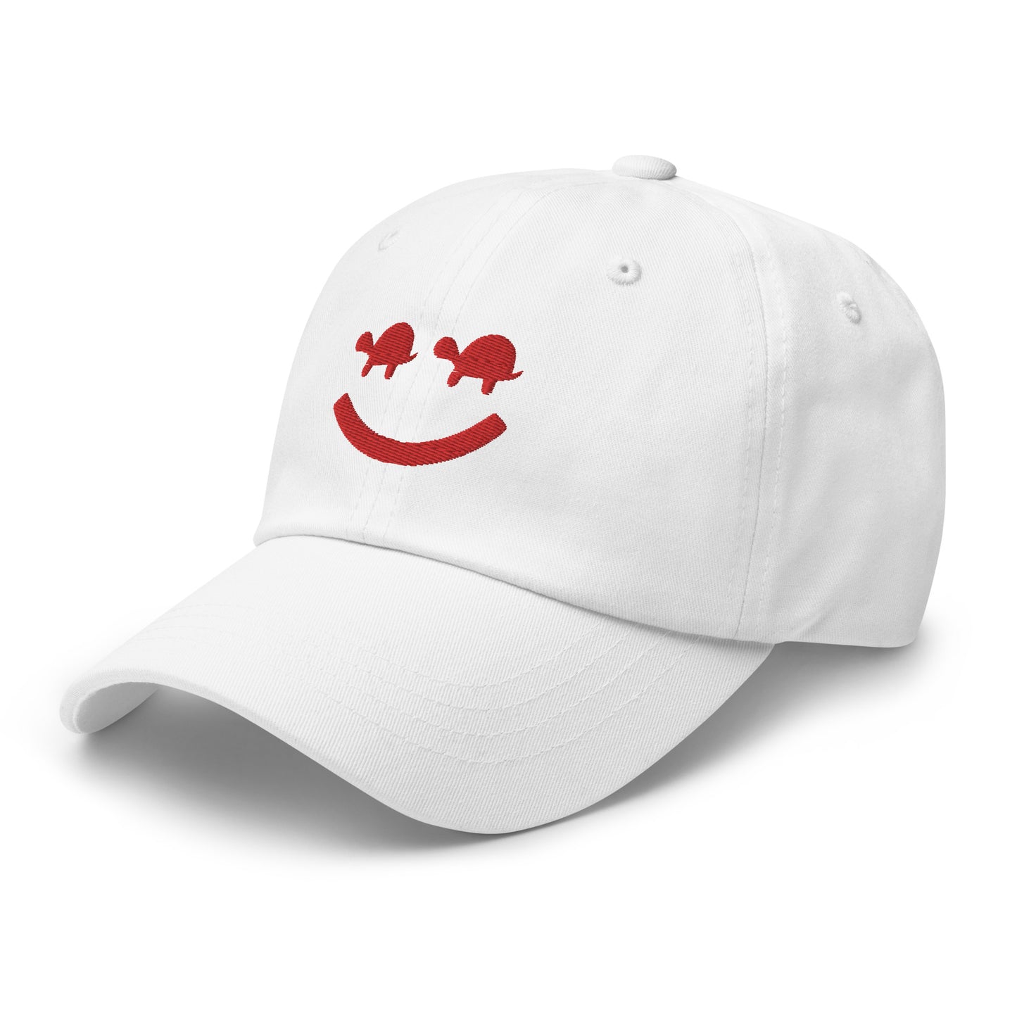 Turtle Face Cap - Red/White