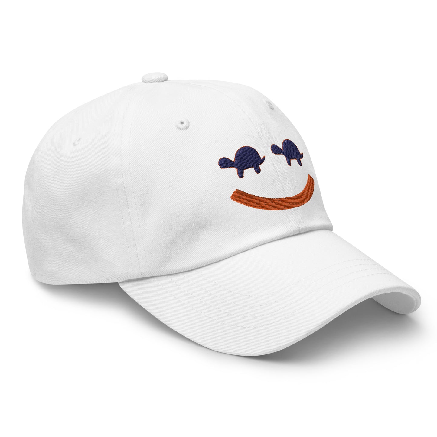 Turtle Face Cap - Orange/Navy