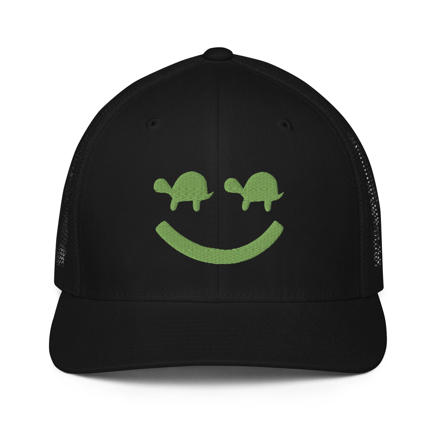 Turtle Face Mesh Fitted Hat