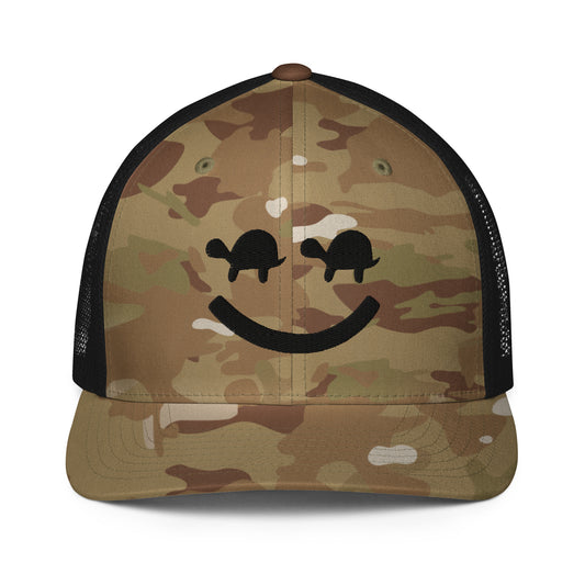 Turtle Face Mesh Fitted Hat