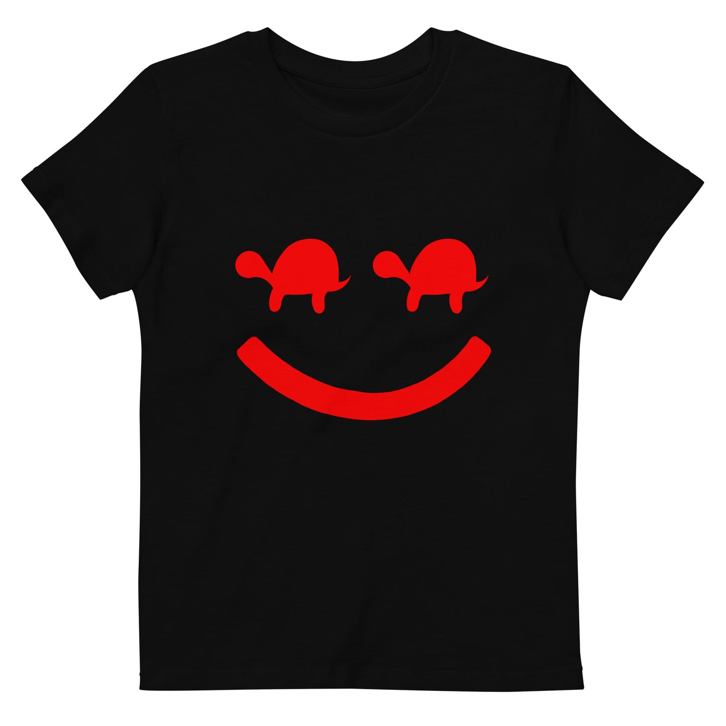 Turtle Face Kids Tee - Red/White