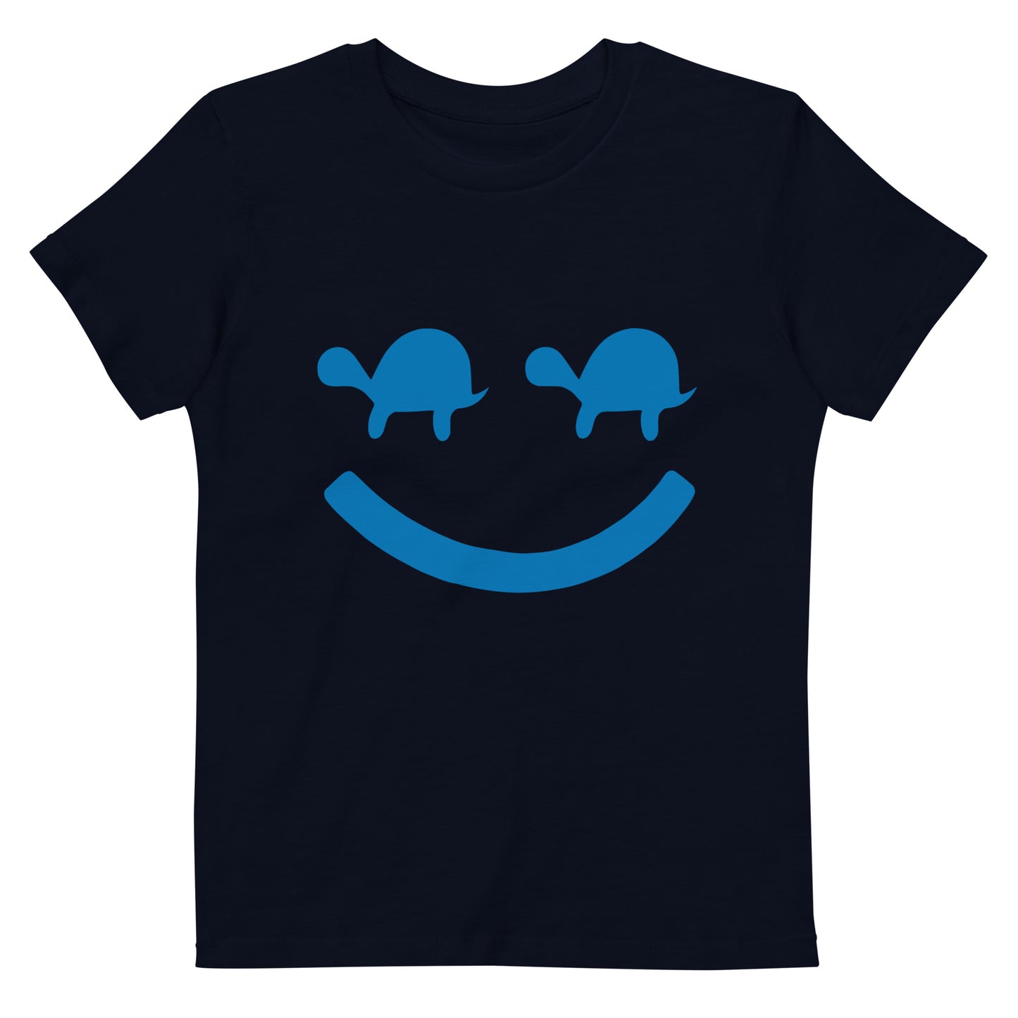 Turtle Face Kids Tee - Blue