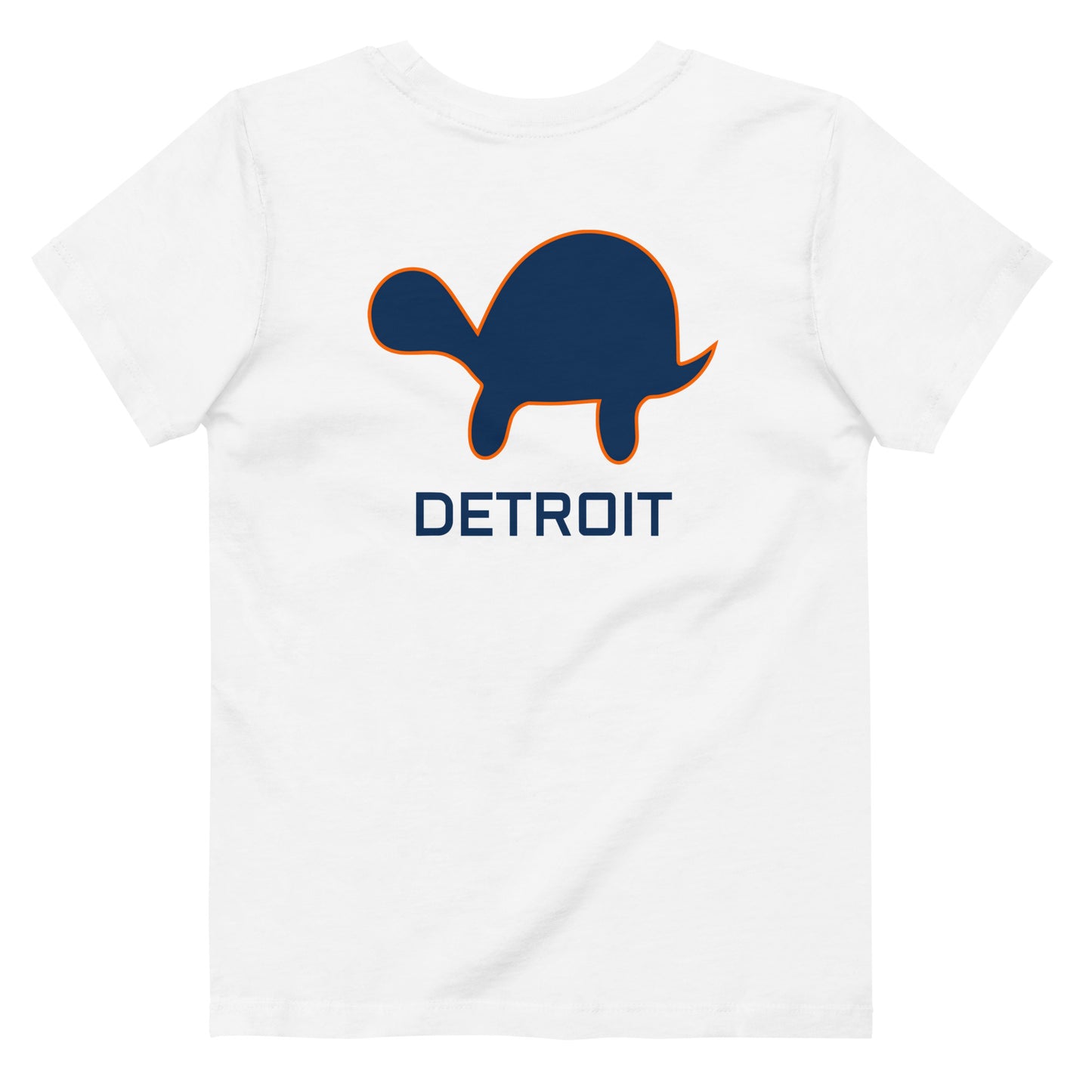 The D Kids Tee - Navy/Orange