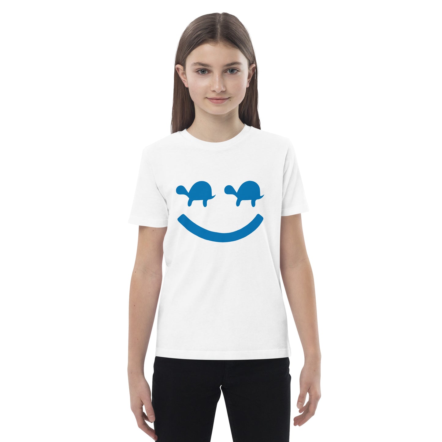 Turtle Face Kids Tee - Blue