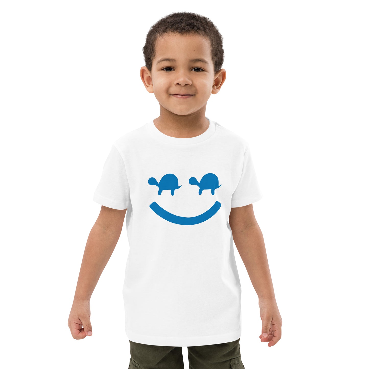 Turtle Face Kids Tee - Blue