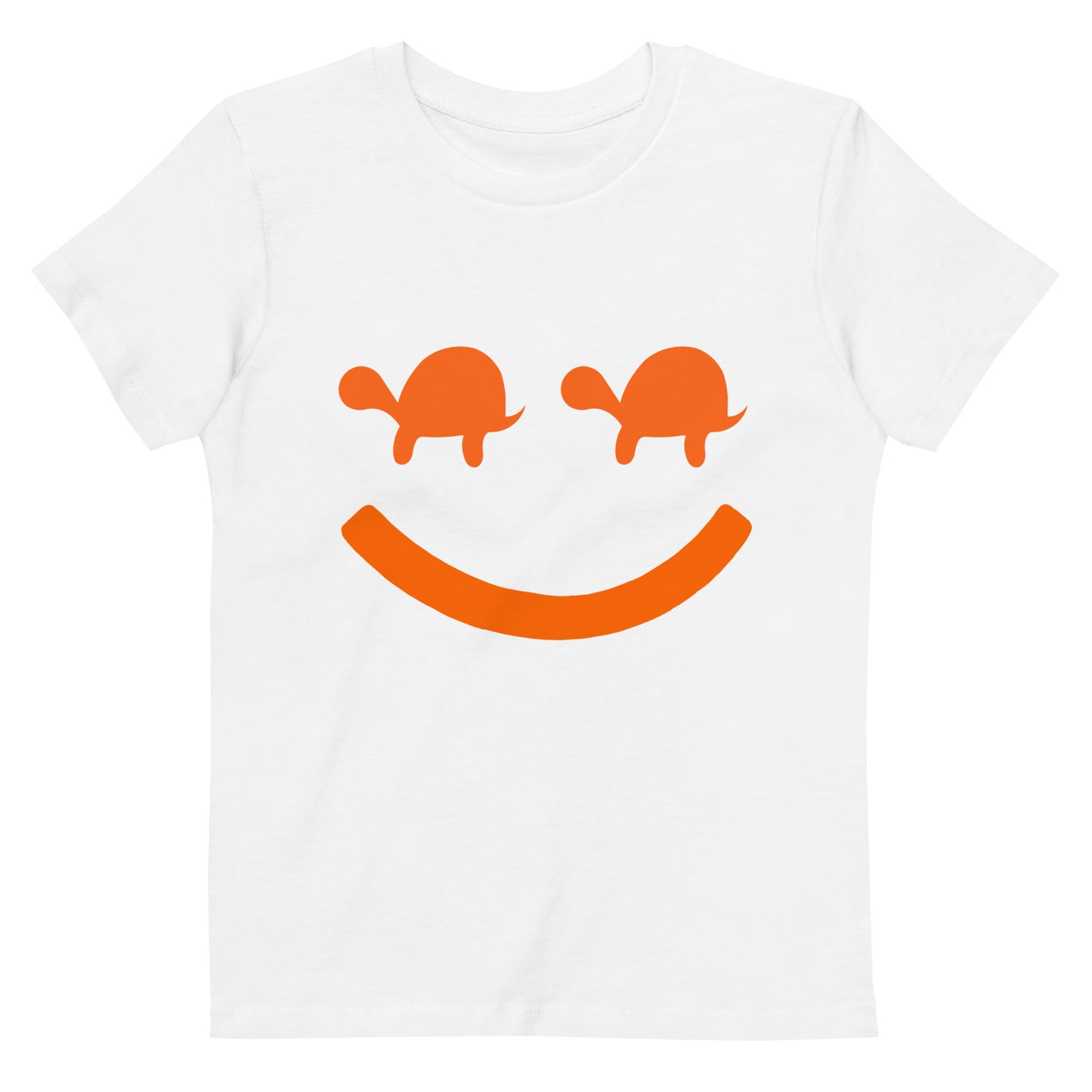 Turtle Face Kids Tee - Orange