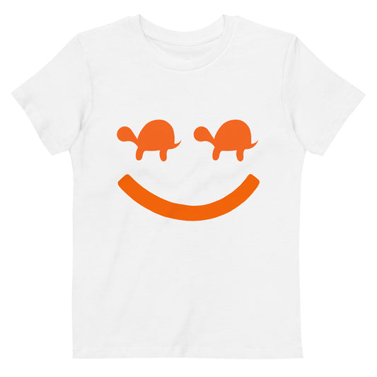 Turtle Face Kids Tee - Orange