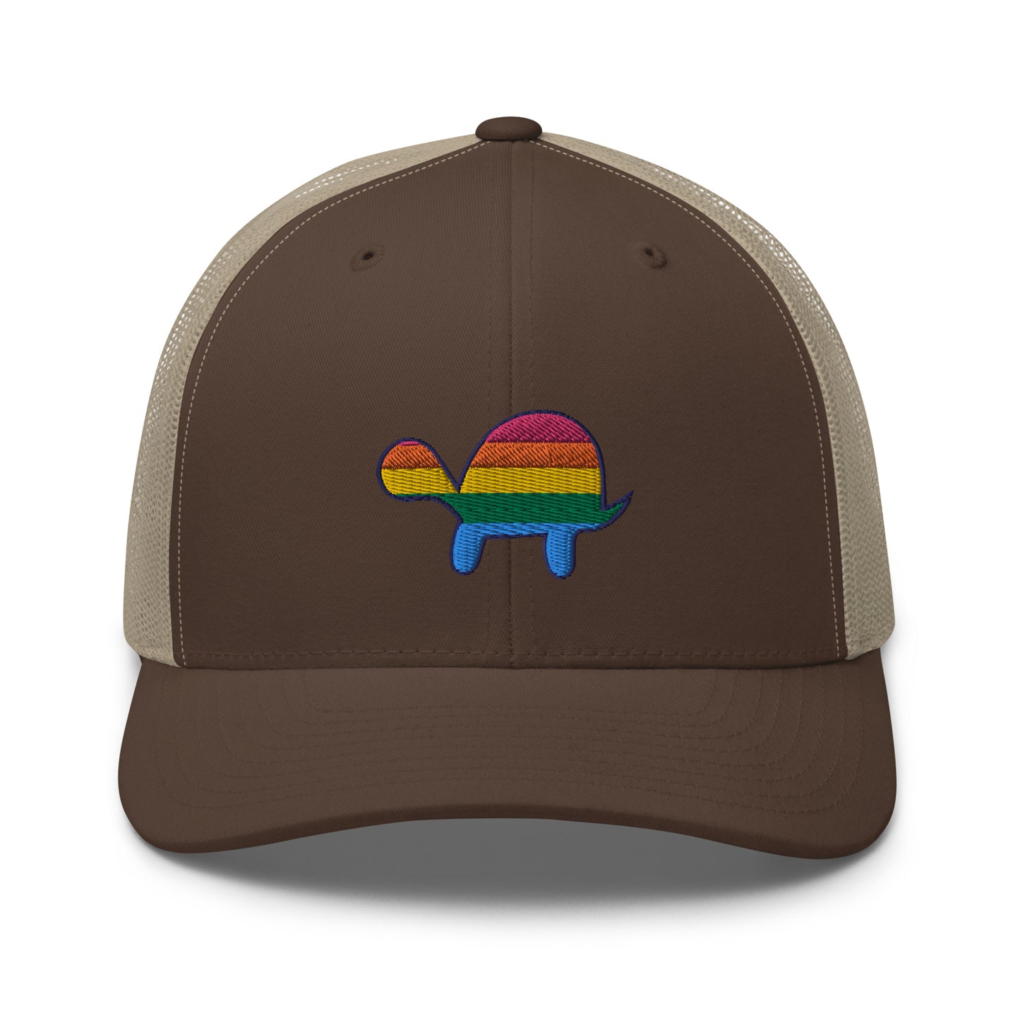 Rainbow Turtle Mesh Snapback