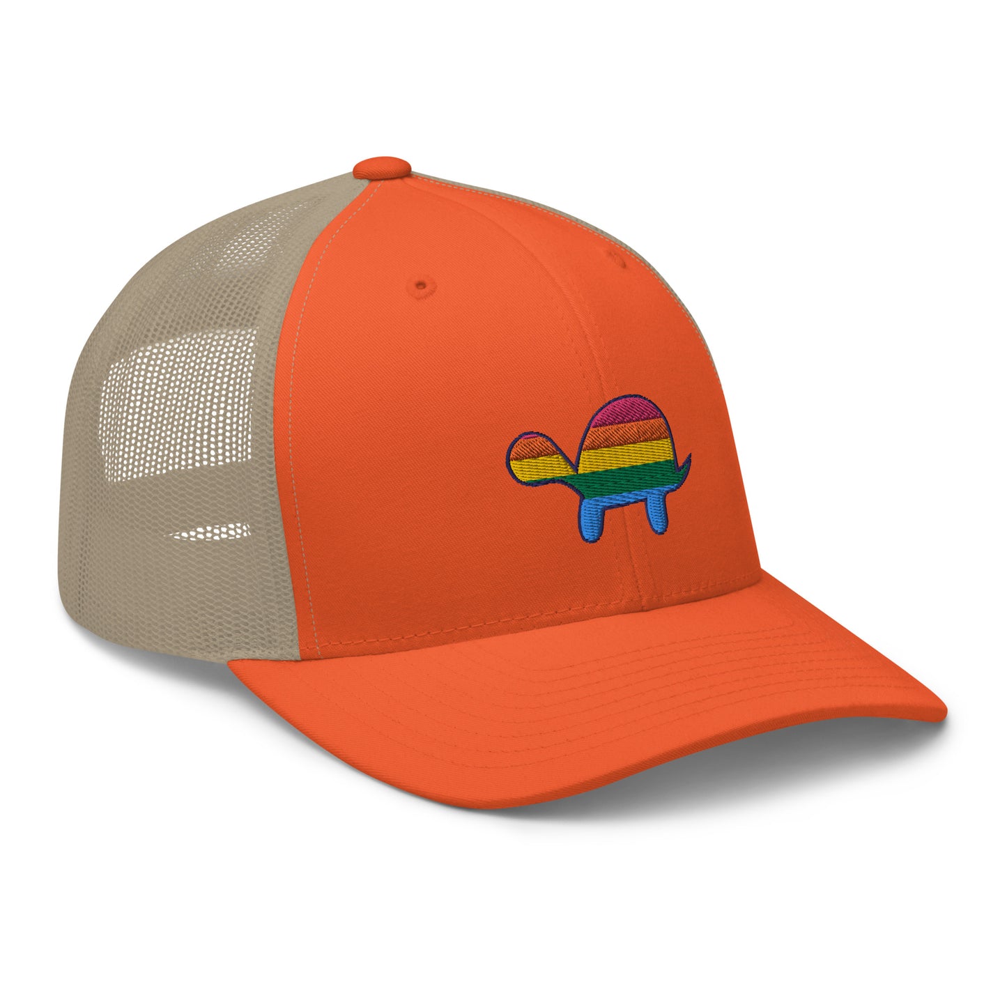 Rainbow Turtle Mesh Snapback