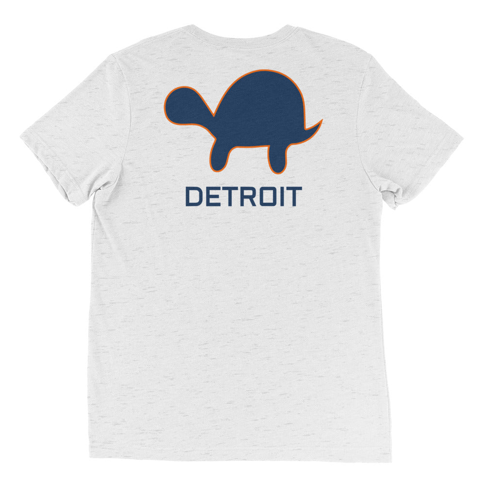 The D Tee - Navy/Orange